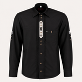Men's Black Bavarian Oktoberfest Shirt - Roll-Up Sleeve - image 1