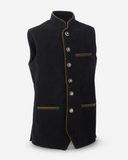 Men's Black Bavarian Oktoberfest Vest for Lederhosen - image 1