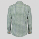 Men's Green & White Checkered Bavarian Oktoberfest Shirt - Roll-Up Sleeve - image 3