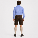Men's Blue & White Checkered Bavarian Oktoberfest Shirt - Roll-Up Sleeve - image 5