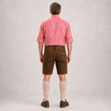 Men's Red & White Checkered Bavarian Oktoberfest Shirt - Roll-Up Sleeve - image 5