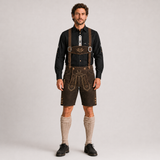 Men's Black Bavarian Oktoberfest Shirt - Roll-Up Sleeve - image 6