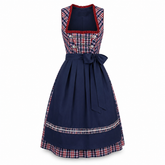 Alpine Navy Plaid Midi Dirndl - product image 1