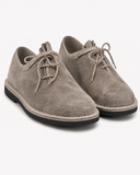 Men's Taupe Grey Suede Bavarian Haferl Shoes - Traditional Side-Lacing | Treaded Rubber Sole - image 1