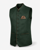 Men's Emerald Green Bavarian Oktoberfest Vest for Lederhosen - image 1