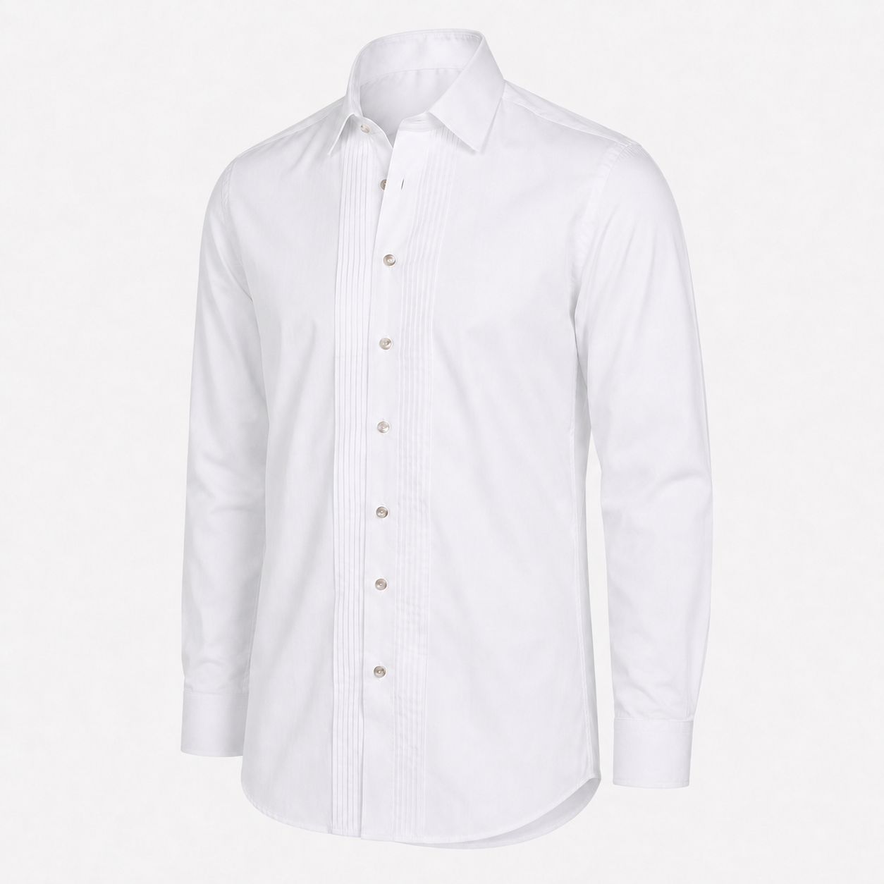 Men's White Trachten Bavarian Oktoberfest Shirt