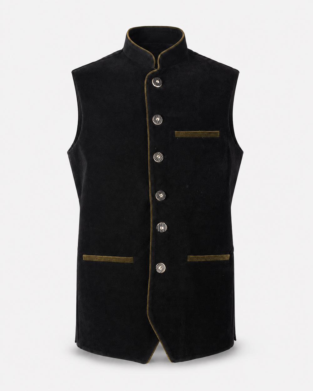 Men's Black Bavarian Oktoberfest Vest for Lederhosen - image 2