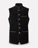 Men's Black Bavarian Oktoberfest Vest for Lederhosen - image 2