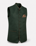 Men's Emerald Green Bavarian Oktoberfest Vest for Lederhosen - image 3