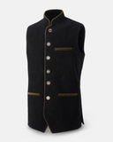 Men's Black Bavarian Oktoberfest Vest for Lederhosen - image 4