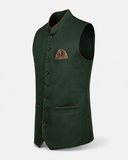 Men's Emerald Green Bavarian Oktoberfest Vest for Lederhosen - image 4