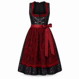 Black Forest Crimson Lace Midi Dirndl - product image 2