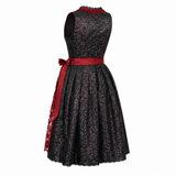 Black Forest Crimson Lace Midi Dirndl - product image 3