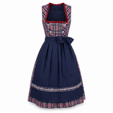 Alpine Navy Plaid Midi Dirndl - product image 1