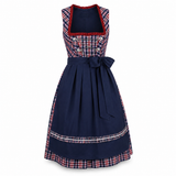 Alpine Navy Plaid Midi Dirndl - product image 2