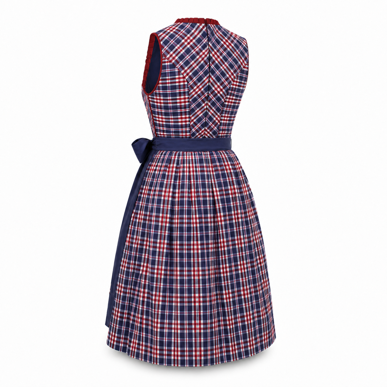 Alpine Navy Plaid Midi Dirndl - product image 3