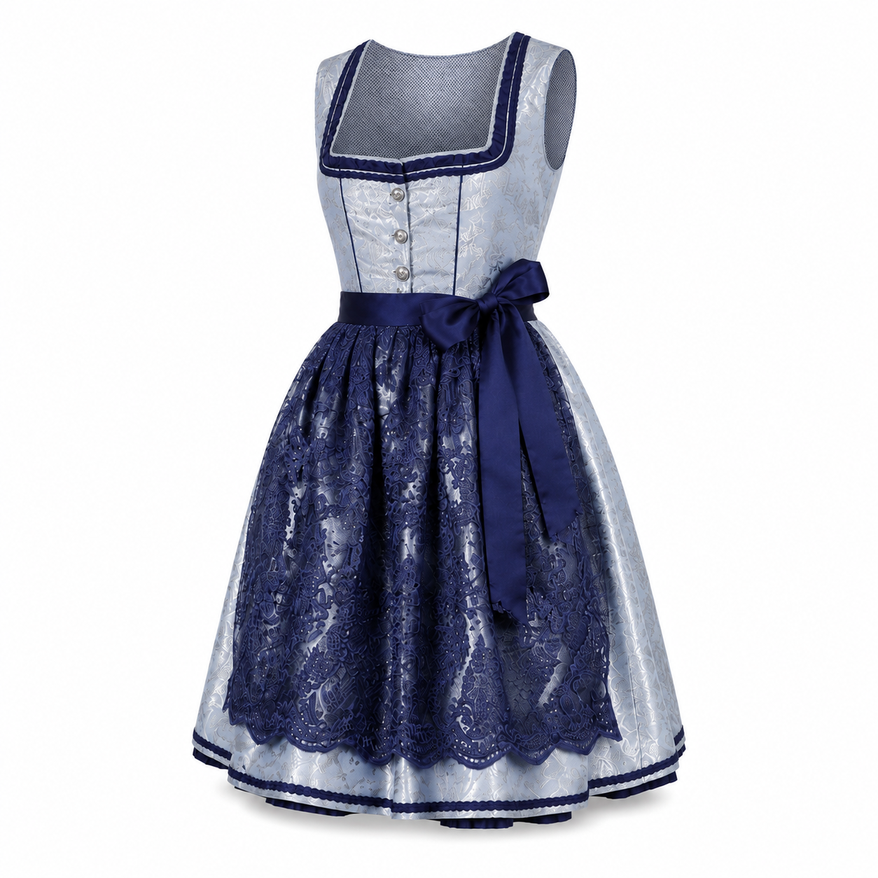 Moonlight Navy Lace Midi Dirndl - product image 1