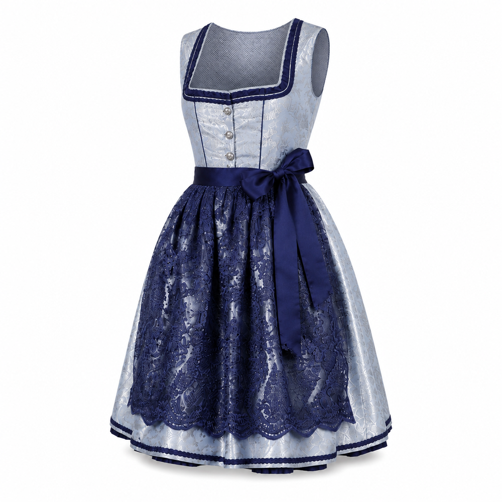 Moonlight Navy Lace Midi Dirndl - product image 1