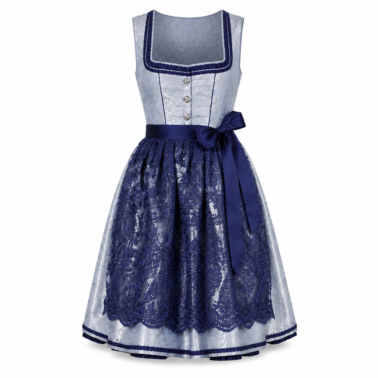 Moonlight Navy Lace Midi Dirndl - product image 2