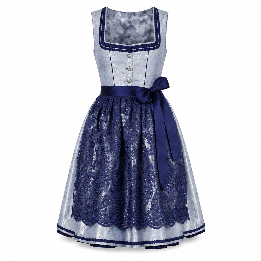 Moonlight Navy Lace Midi Dirndl - product image 2