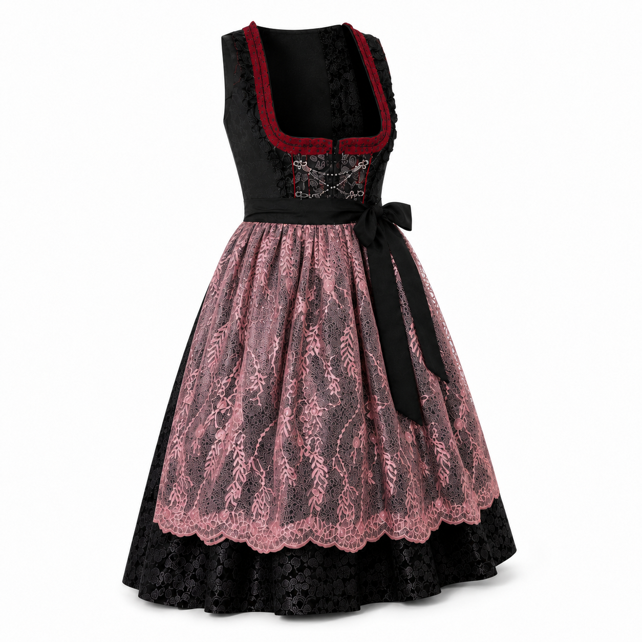 Ruby Noir Lace Midi Dirndl - product image 3